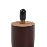 Yibuy 4PCS 1.49 Inch High Brown Furniture Leg Foot Lifter Replacement Chair Sofa Bed Table Leg M8 Screw Yibuy