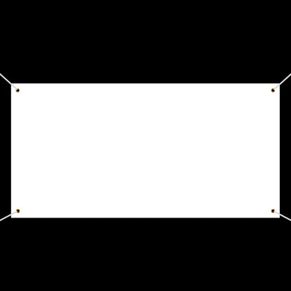 Large Banners and Signs Blank Banner Polyester Oxford Cloth Sublimation Banner with Hanging Rope for Indoor Wall Outdoor Easy Hang Signs DIY Banner Signs for Business Office (White,2 x 4 Feet)