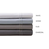 MALOUF Supima Premium Cotton Sheets-100 Percent American Grown Long Staple-Sateen Weave-Extra Deep Pockets-Single Ply-600 Thread Count-King-Charcoal, King MALOUF