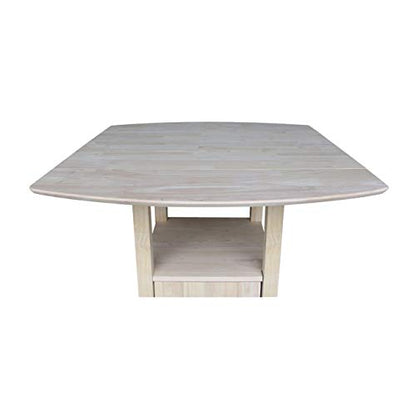 IC International Concepts T-3638DPG Bistro Table, Unfinished