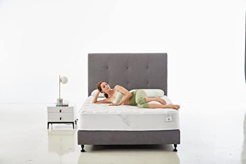 Oliver & Smith California King Mattress - 10 Inch Hybrid Cal King Mattress - Pocketed Coil Springs & High Density Premium Cold Foam with Breathable Polyester Cover - Comfort Tight Top- Medium Firm