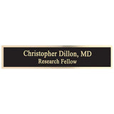 Dayspring Pens | Engraved Woodmark Rosewood Desk Wedge with Custom Name Plate and Business Card Holder. Personalized Office Gift for Business Dayspring Pens