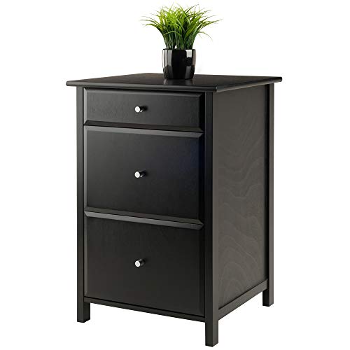 Winsome Delta File Cabinet Black Home Office - WoodArtSupply