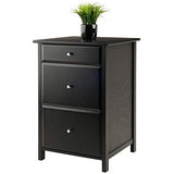 Winsome Delta File Cabinet Black Home Office Winsome