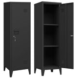 Epochsteele Metal Storage Cabinet with Lock & 2 Keys 50" Metal Locking Cabinet with Shelves for Home & Office, Freestanding Multi-Use Organizer for Garage Kitchen - Easy Assembly (Black) Epochsteele