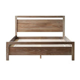 Grain Wood Furniture Loft Queen Size Solid Wood Bed, Acacia Grain Wood Furniture