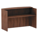 Alera Alera Valencia Series Reception Desk with Transaction Counter, 71" X 35.5" X 42.5", Modern Walnut