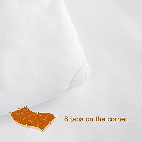 NTBAY Twin Comforter - Down Alternative Duvet Insert, All Season Bedding Quilted with Corner Tabs, Machine Washable, Soft Comforter Only, White NTBAY