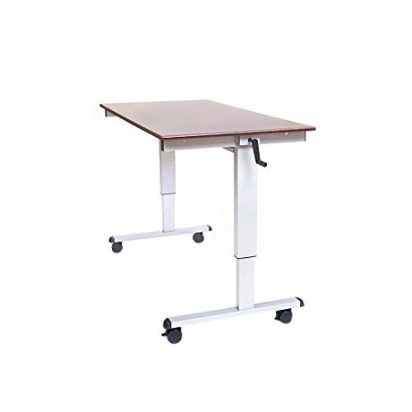 Luxor STANDUP-CF60-DW 60" High Speed Crank Adjustable Stand Up Desk Luxor