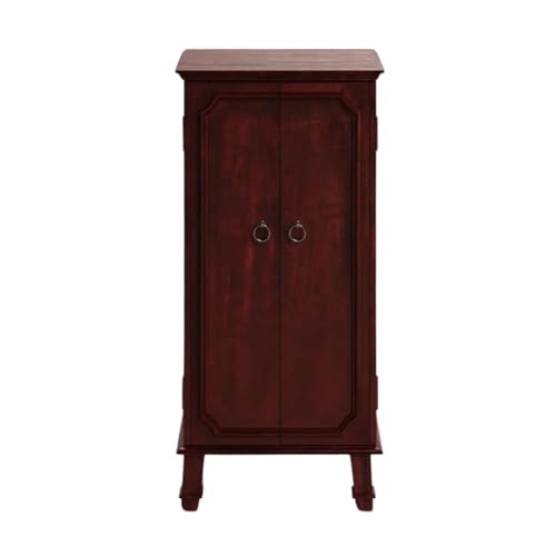 Hives and Honey Cabby Fully Locking Jewelry Cabinet, CHERRY - WoodArtSupply