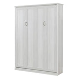 Harper & Bright Designs Queen Size Murphy Bed Frame, Wood Wall Bed Cabinet Bed Queen, Foldable Platform Bed for Guest-Room, Home, Office, No Box Spring Needed, Rustic White Harper & Bright Designs
