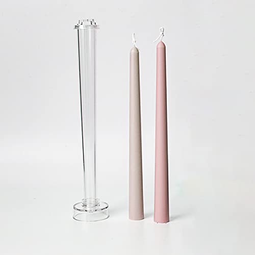 2Pack Candle Taper Mold 10.2 Inch Large Tapered Molds Candle Making Supplies Wedding Classic Dinner Candle Mold