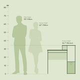 Furinno Econ Multipurpose Home Office Computer Writing Desk, White/Black Furinno