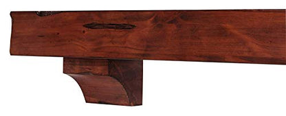 Pearl Mantels 412-72-70 Shenandoah Pine Wall Shelf, 72-Inch, Rustic Cherry