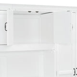 Merax Murphy Bed Wall Bed with Wardrobe, Cabinet and Desk, Twin Size, White Merax