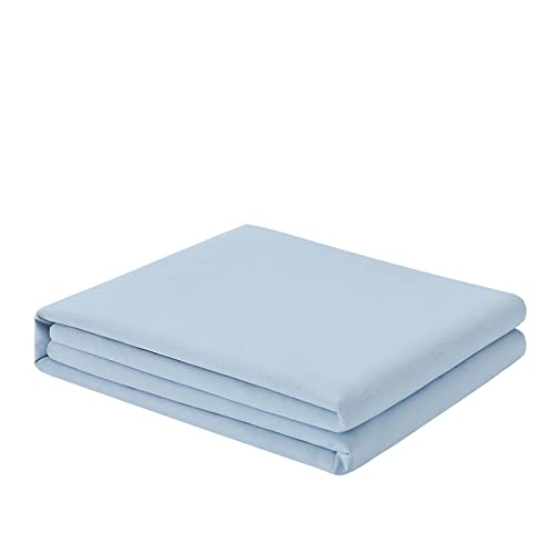 FreshCulture Queen Flat Sheet - Hotel Quality Queen Flat Sheet Only - Brushed Microfiber Top Sheet - Ultra Soft & Breathable - Wrinkle-Free - Easy Care - Single Flat Sheet (Queen, Light Blue) FreshCulture