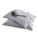 Bedsure Queen Sheet Set, Rayon Derived from Bamboo, Cooling Sheets, Deep Pocket Up to 16", PureWoven, Breathable & Soft, Hotel Luxury Silky Bedding for Hot Sleepers, Silver Grey Bedsure