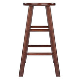 Winsome Wood Element Counter Stools, 2-Pc Set, Walnut, 24 Winsome