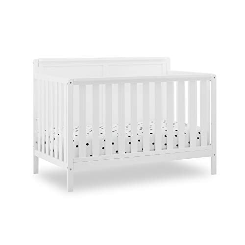 Delta Children Hartley 6-in-1 Convertible Crib, Bianca White