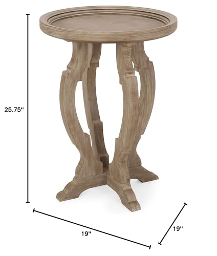 Christopher Knight Home Doris French Country Accent Table with Round Top, Natural Christopher Knight Home