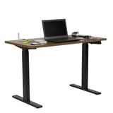 OS Home and Office Furniture 47.25" Wood Adjustable Height Desk in Danish Walnut American Furniture Classics
