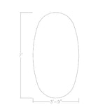 6 Person Oval Boat shaped Conference Table with Power And Data | Matte Black Metal T-Bases | Harmony Series Office Meeting Room Table | Scratch-Resistant Laminate | Made in USA | Lakeland Salt - 7ft SKUTCHI DESIGNS INC.
