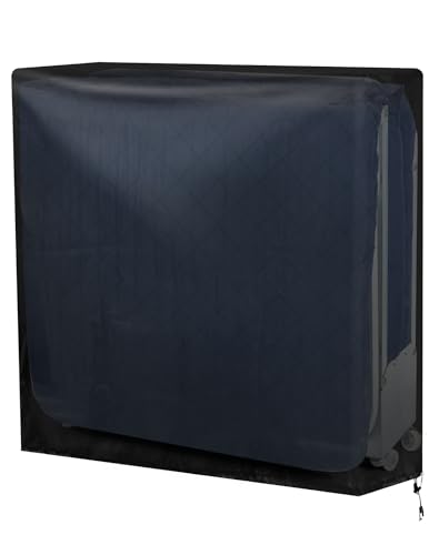 Qwork Rollaway Bed Cover, 40" x 13" x 41", Thickened Storage Cover for 38 in Folding Cot, Water & Dust Resistant, 600D Fabric Zipper QWORK