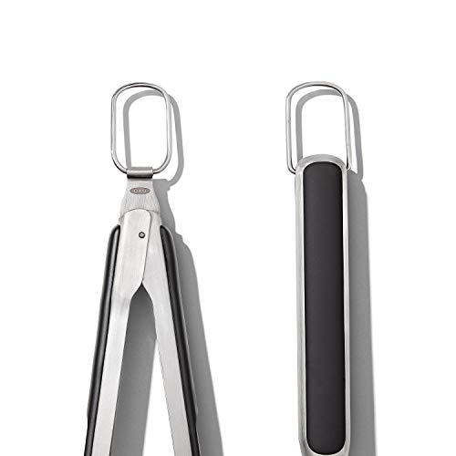 OXO Good Grips Grilling Tools, Tongs and Turner Set, Black OXO