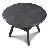 New Classic Furniture Gia 5-Piece Round Dining Set with 1 Dining Table and 4 Chairs, 47-Inch, Gray New Classic Home Furnishings