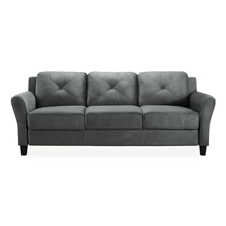 Lifestyle Solutions Harrington Sofa in Grey, Dark Grey LifeStyle Solutions
