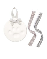 Pearhead Pet Paw Print Keepsake Ornament Kit, Memorial Clay Paw Impression for Dogs & Cats, DIY Hanging Pet Memorial with Ribbons, Pet Keepsake Gift