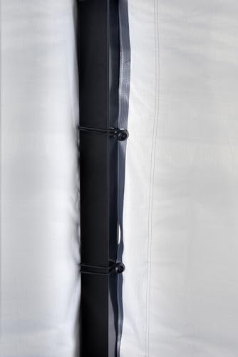 Arrow Carports Enclosure Kit for Galvanized Steel Carport, Fabric Carport Wall Panels, 20' x 20' x 7' Arrow