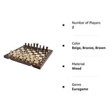 Handmade European Wooden Chess Set with 21 Inch Board and Hand Carved Chess Pieces Chess and games shop Muba