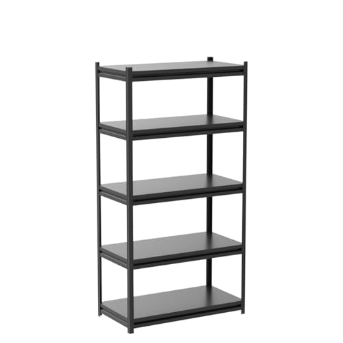 Raybee 72" Garage Shelving, Garage Storage Shelves Heavy Duty Shelving Loads 2000LBS, 5-Tier Shelving Units and Storage, Adjustable Metal Garage - WoodArtSupply