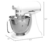 KitchenAid Artisan Mini 3.5 Quart Tilt-Head Stand Mixer - KSM3316X - White KitchenAid
