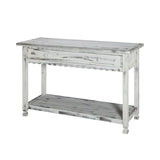 Alaterre Furniture Rustic Country Cottage Console Table with 1 Drawer & 1 Shelf, Distressed Finish - Perfect for Living Room, Entryway, Hallway Alaterre Furniture