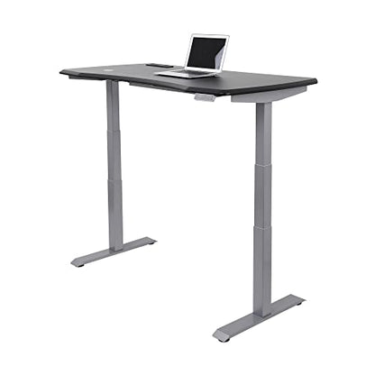 WorkPro® Electric 60"W Height-Adjustable Standing Desk with Wireless Charging, Black - WoodArtSupply