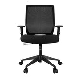 Schwake Ergonomic Office Chair Home Mesh Desk Chair with Adjustable Arms - Mid Back Computer Chairs for Adults - Swivel Task Chair Comfortable for Home Office (Black) Schwake