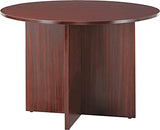 Alera VA7142MY Valencia Round Conference Table W/Legs, 29 1/2h X 42 Dia, Mahogany Alera