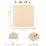 16 Pcs Baltic Birch Plywood 1/8" Plywood Sheets 12" x 12" Inch Thick Birch Unfinished Wood for Arts and Crafts, DIY Projects, Drawing, Painting, Laser, Wood Engraving ACXFOND