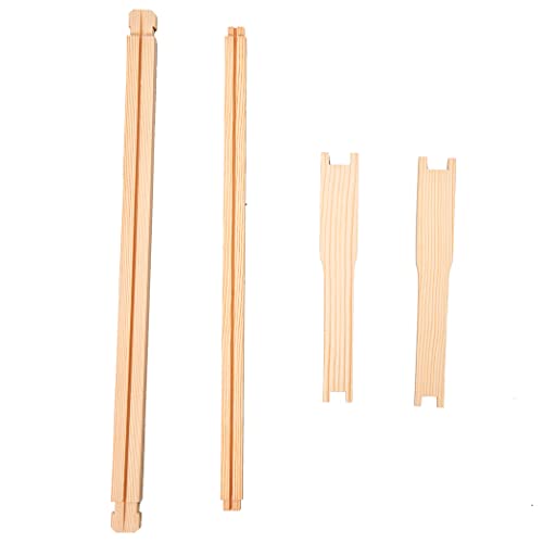 Honey Lake Deep Beehive Frames and Foundations Kit, 10 Pack Brood Wooden Frames and Natural Beeswax Dipped Plastic Foundation for Beekeeping Honey Lake