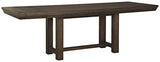 Signature Design by Ashley Dellbeck Casual Rectangular Dining Extension Table, Seats up to 8, Dark Brown Signature Design by Ashley