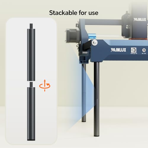 WAINLUX 4 Pcs Laser Engraver Raiser for X2 Laser Engraving Machine 3W, 5W, 10W, 1064nm Infrared Laser Engraver Accessories 2 Inch Lifters for Laser Engraver WAINLUXPRO