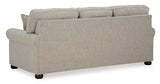 Signature Design by Ashley Gaelon Transitional Sofa with Nailheads and 2 Accent Pillows, Beige Signature Design by Ashley