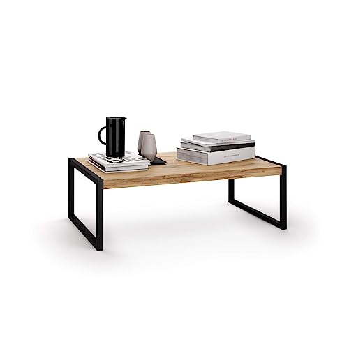 Mobili Fiver, Coffee Table, Luxury, Rustic Wood, Made in Italy - WoodArtSupply