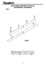 Powell Espresso Twin/Full Bunk Bed with Built-In Ladder and Detachable Design Powell