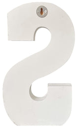 ABELOTS Distressed White Wash Wood Letter Decorative Signage, 10.0 x 5.91 inches, Love, Style S ABELOTS