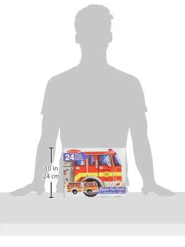 Melissa & Doug Fire Truck Jumbo Jigsaw Floor Puzzle (24 pcs, 4 feet long) - FSC Certified Melissa & Doug