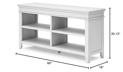 Kanwyn Classic White Credenza with Adjustable Shelves by Signature Design by Ashley - WoodArtSupply