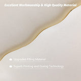 MAXYOYO Japanese Floor Futon Queen Size, Thicken Tatami Mat Sleeping Pad Foldable Roll Up Mattress Trifold Pad Guest Bed, Off White MAXYOYO